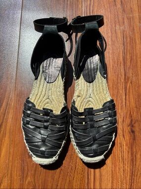 Delman Paley Leather Espadrilles